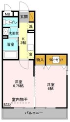 リバーパーク蒲生 C棟の物件間取画像